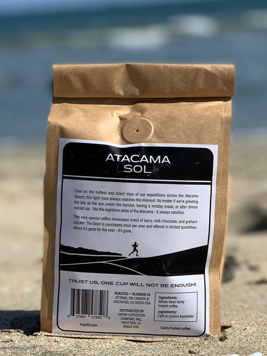 Atacama Sol, Light Roast Coffee. 