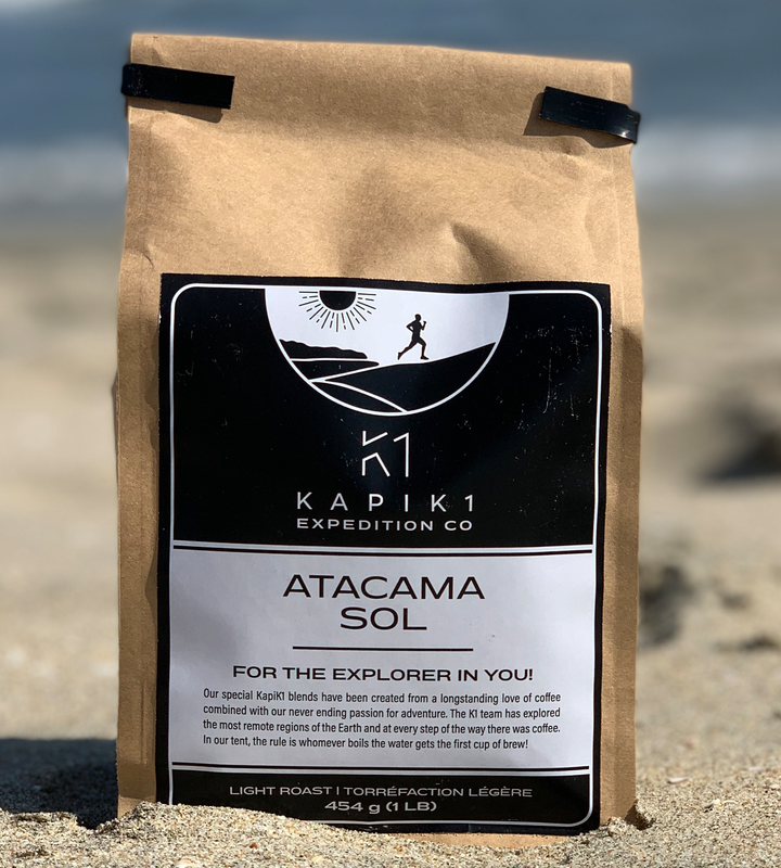 Atacama Sol, light roast coffee. For the explorer in you!